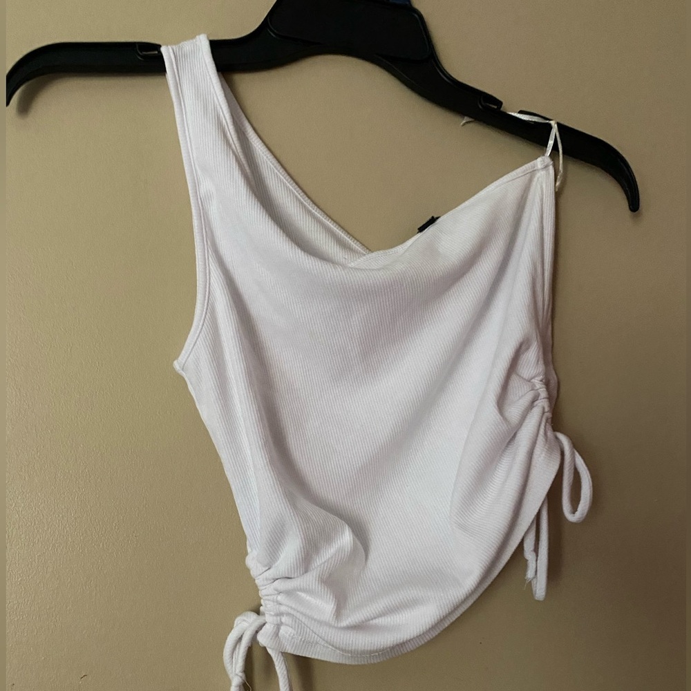 White crop top
